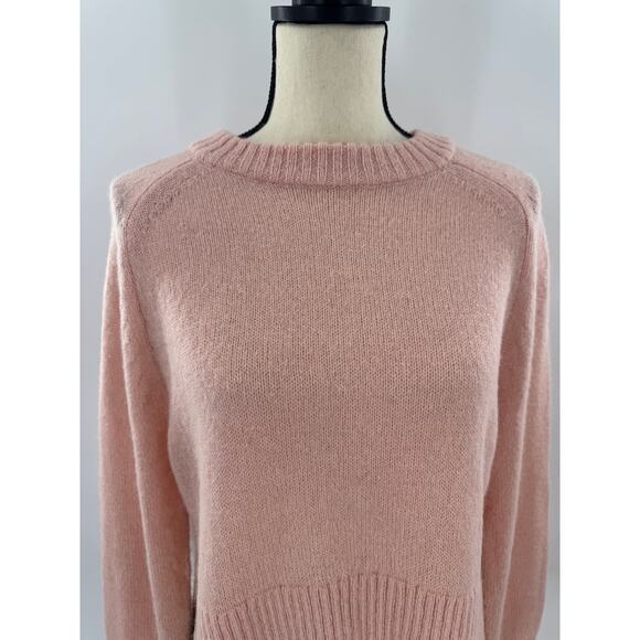 J Crew Womens Peach Pink Alpaca Wool Crewneck Sweater Knit XS S Oversized NWT - Picture 5 of 9